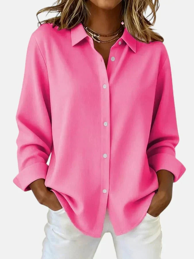Bellara | Elegant Button Collar Blouse