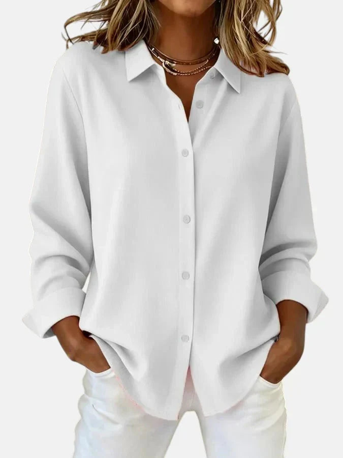 Bellara | Elegant Button Collar Blouse
