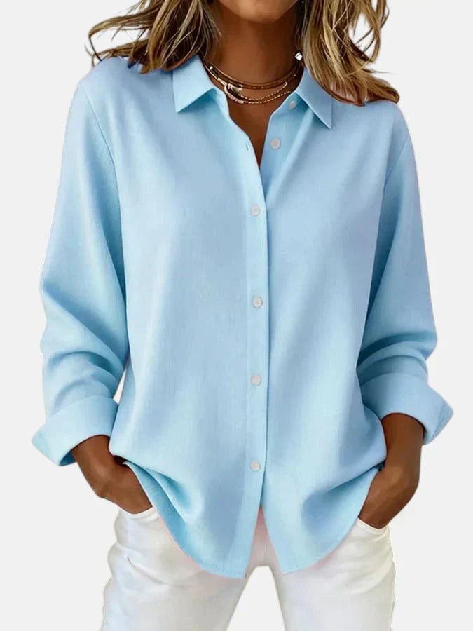 Bellara | Elegant Button Collar Blouse