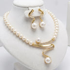 Prisca | Natural Pearl Necklace Set