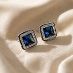 Delia | Sapphire Blue Stud Earrings