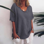 Lucia | Graceful V-Neck Flow Blouse