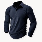Callan | Casual Long Sleeve Collared Polo