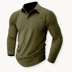 Callan | Casual Long Sleeve Collared Polo