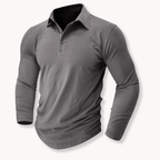 Callan | Casual Long Sleeve Collared Polo