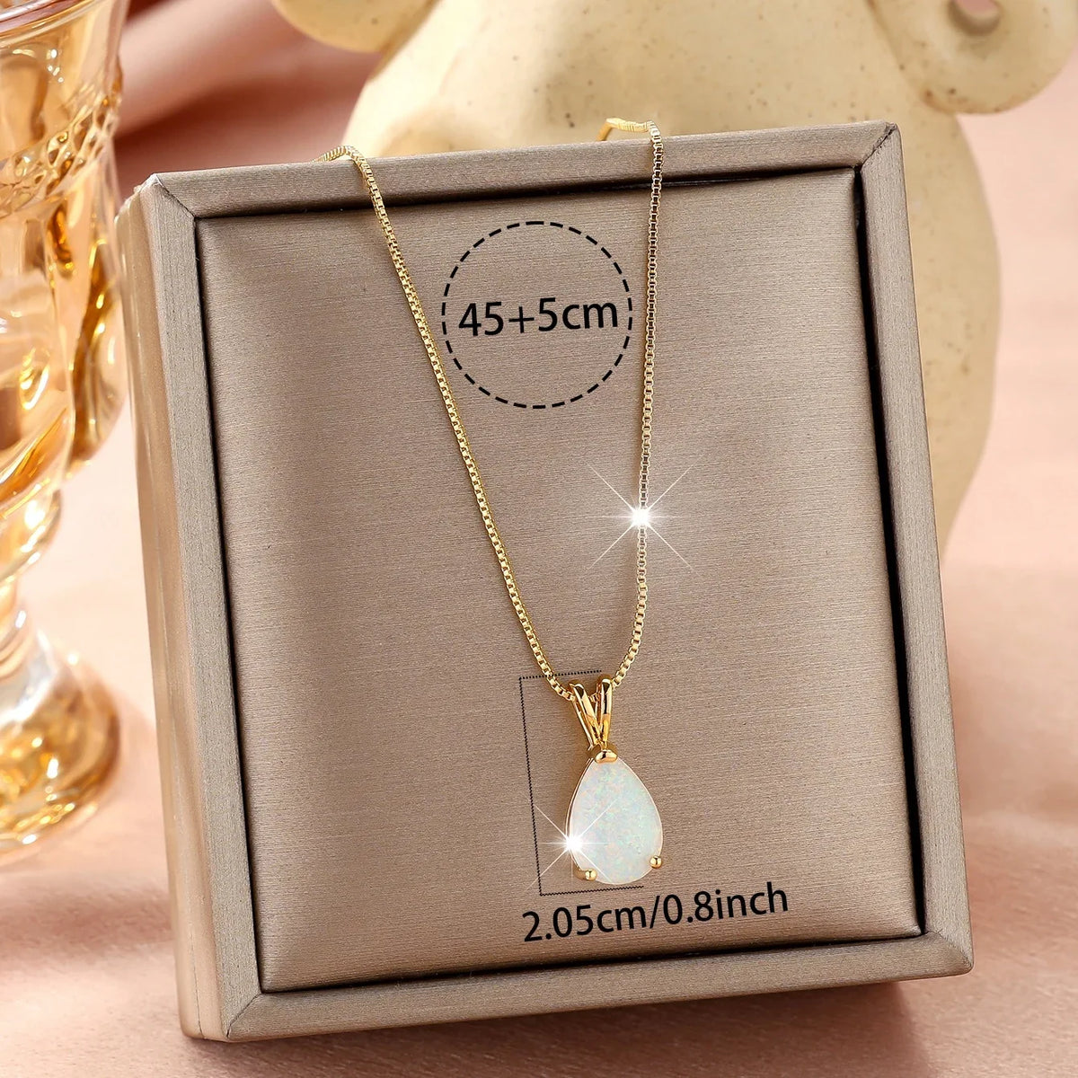 Nova | Opal Teardrop Necklace