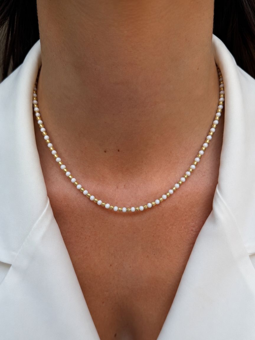 Miko White Necklace
