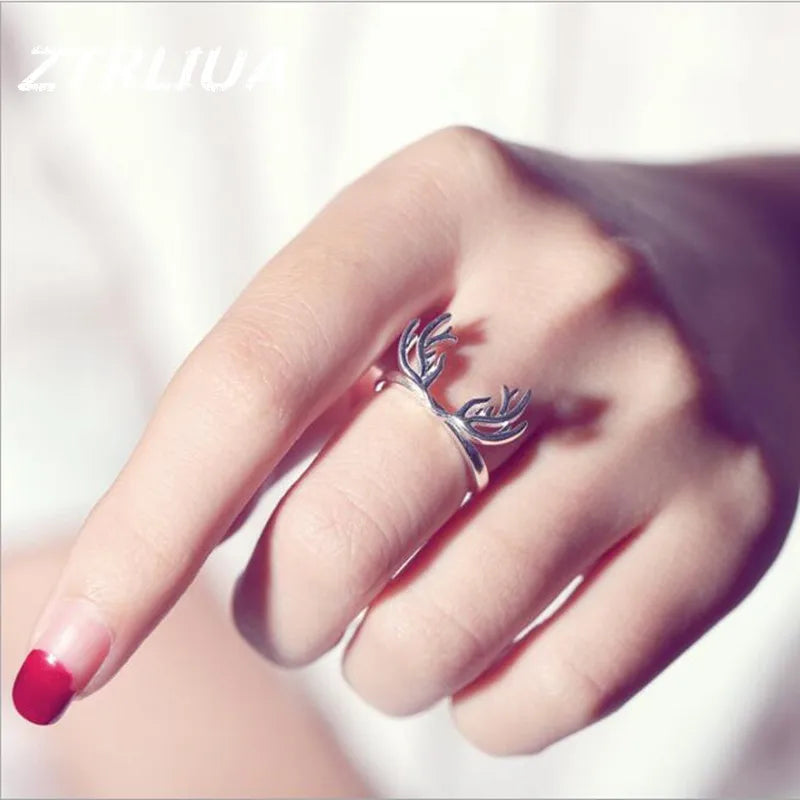 Antler Ring in Sterling Silver