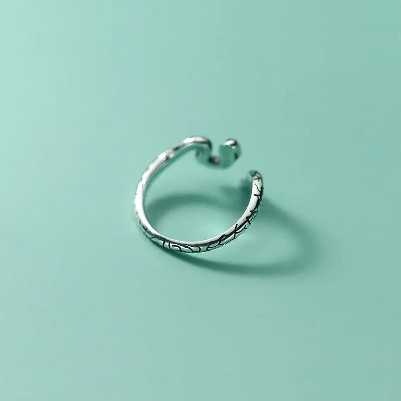 Snake Ring in Sterling Silver