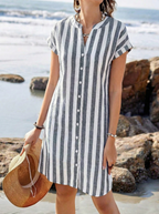 Rebecca | Elegant Striped Dress