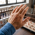 Patricia's Cascade Copper Hand Spiral