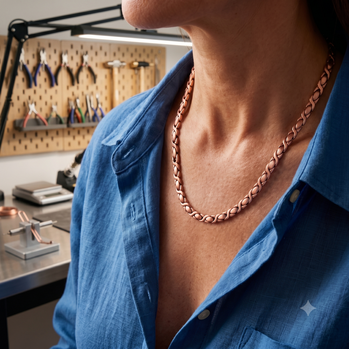 Patricia's Pine Copper Necklace