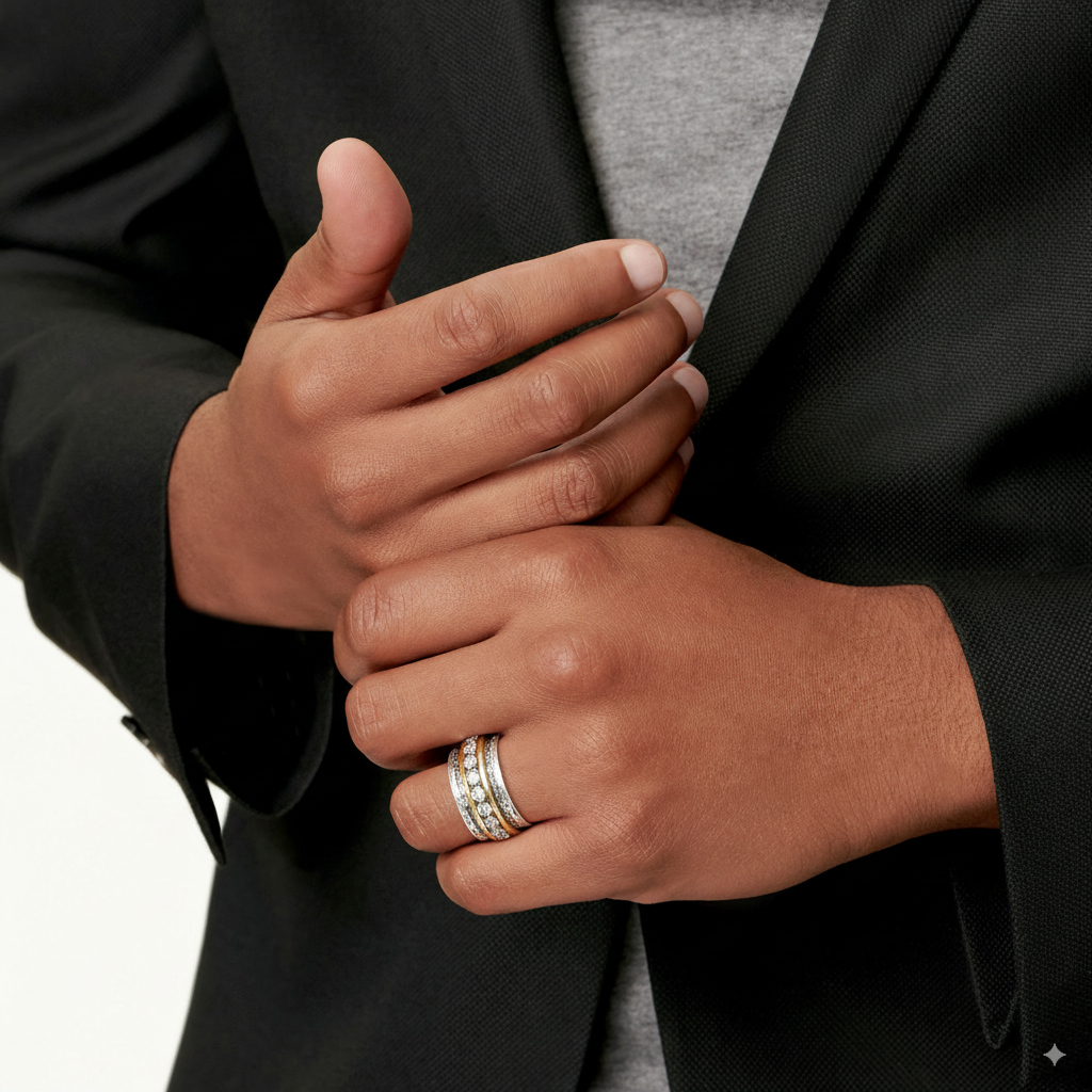 Léonie | Two-Tone Zirconia Ring