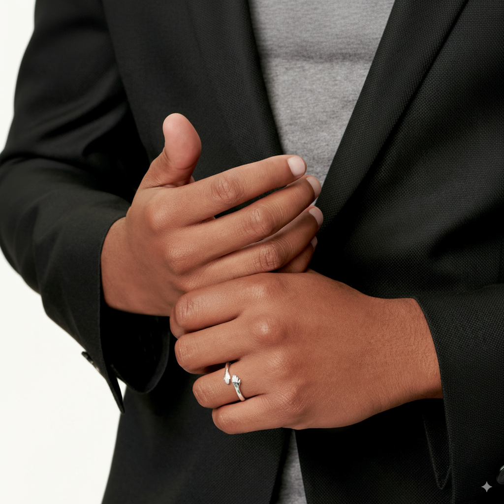 Mila | Silver Hug Ring