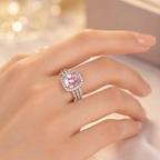 Marguerite | Amethyst Halo Ring