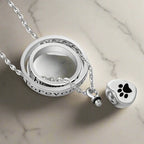 Urn Paws Necklace in Stainless Steel