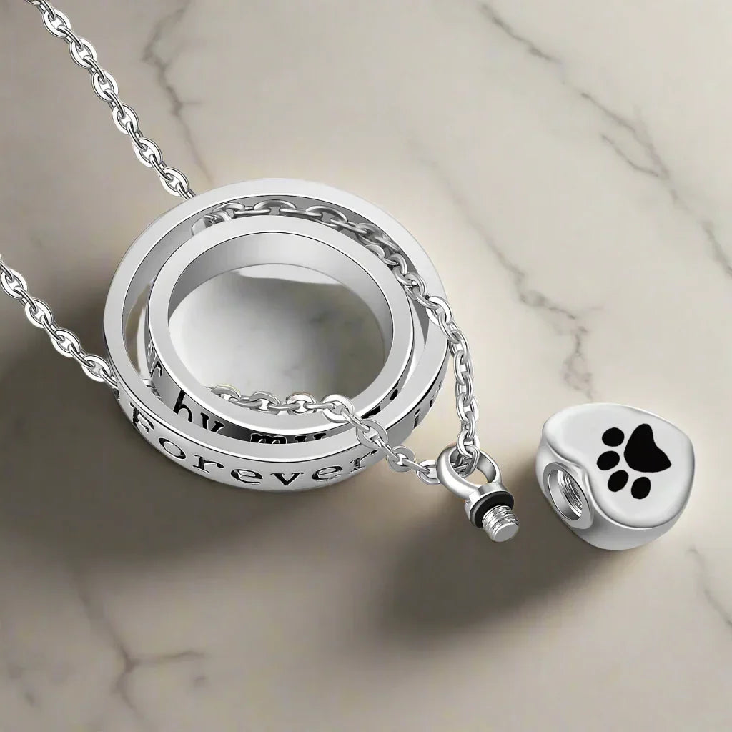 Urn Paw Necklace in Stainless Steel