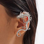Helena | Silver Dragon Earrings