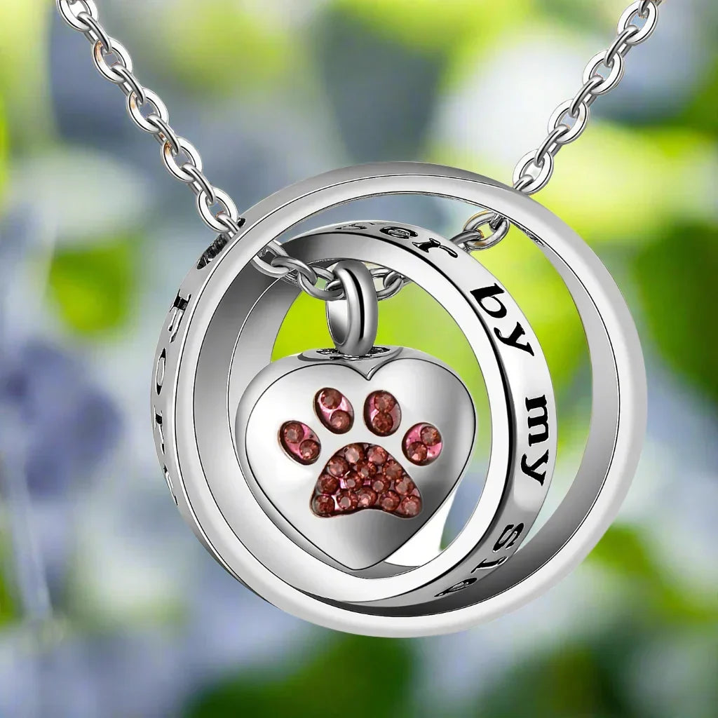 Urn Paws Necklace in Stainless Steel