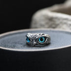Serena | Silver Opal Owl Ring