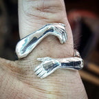925 Silver Ring Embrace