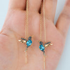 Kolibri Enamel and Zirconia Earrings
