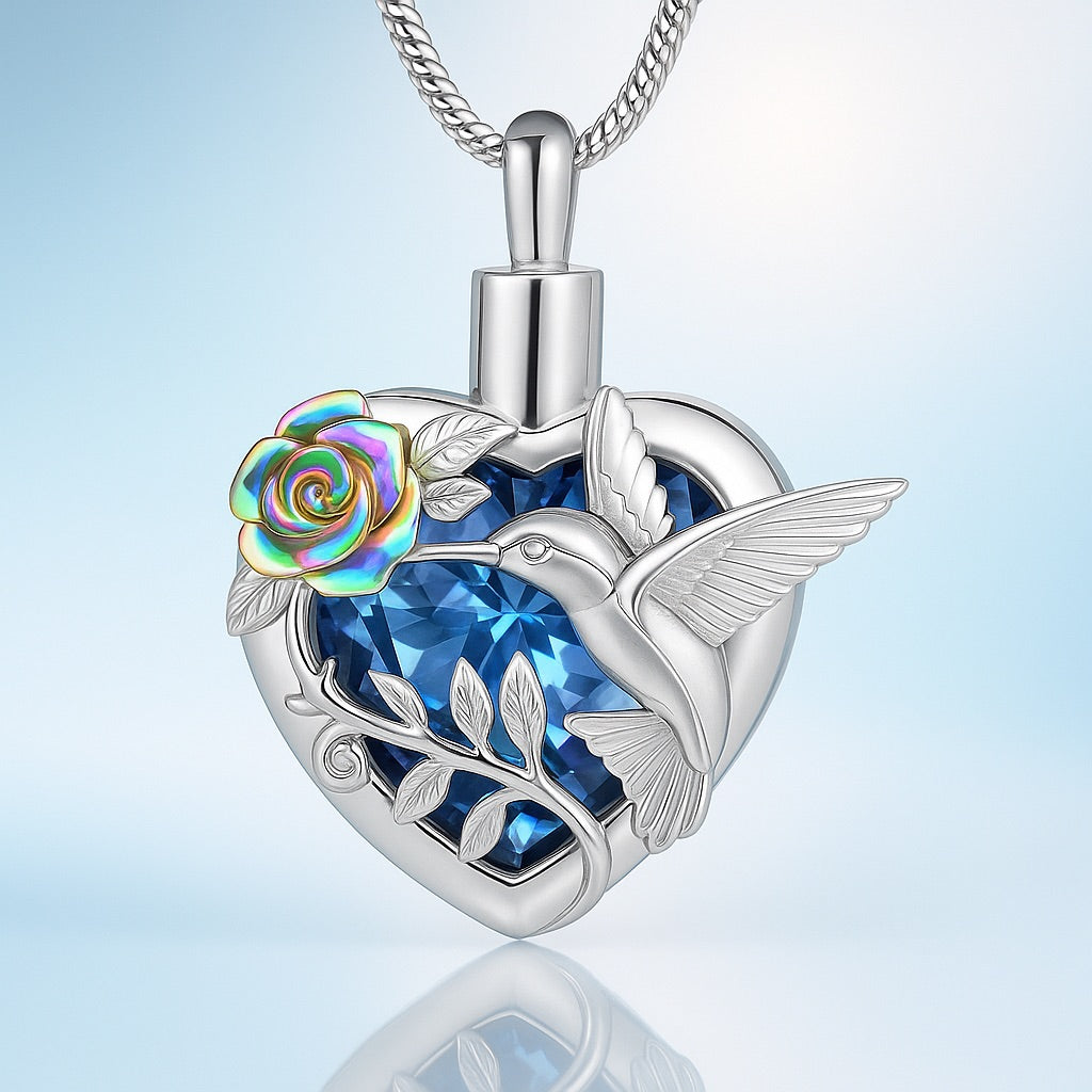 Kolibri Heart Urn Necklace