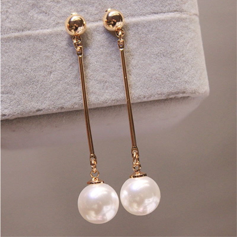 Luxurious Drop Earrings with Handcrafted Specialty Pearls