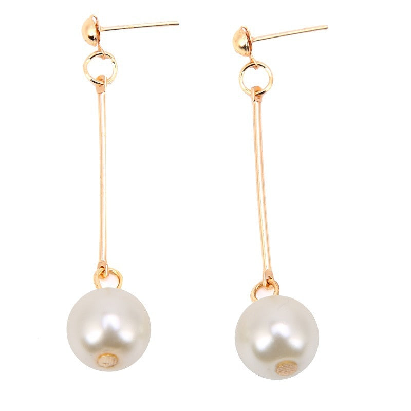 Luxurious Drop Earrings with Handcrafted Specialty Pearls