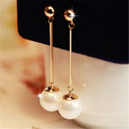 Luxurious Drop Earrings with Handcrafted Specialty Pearls