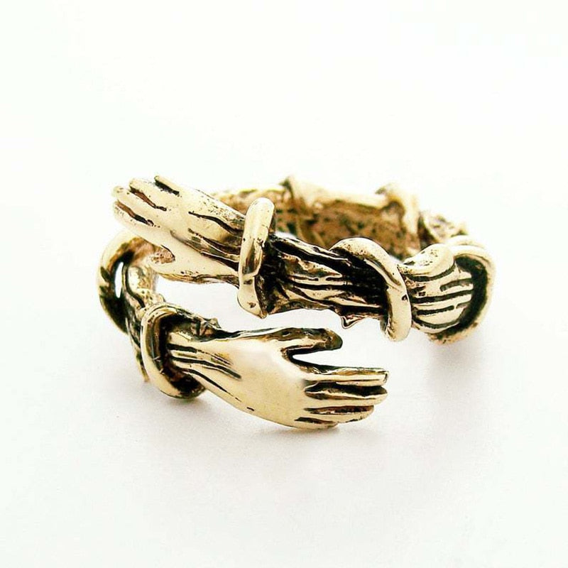 925 Silver Ring Embrace