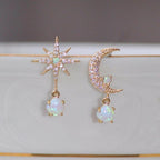 Jade | Opal Moon & Star Earrings