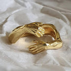 925 Silver Ring Embrace