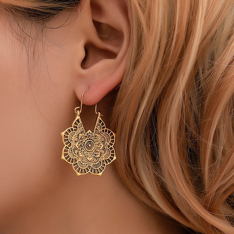 Lotus-Mandala Earrings
