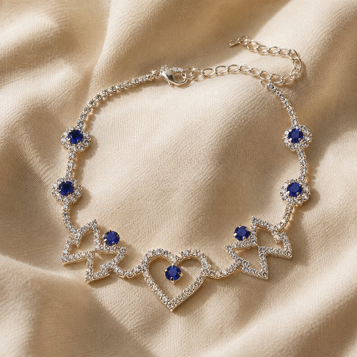 Edith | Heart and Butterfly Anklet