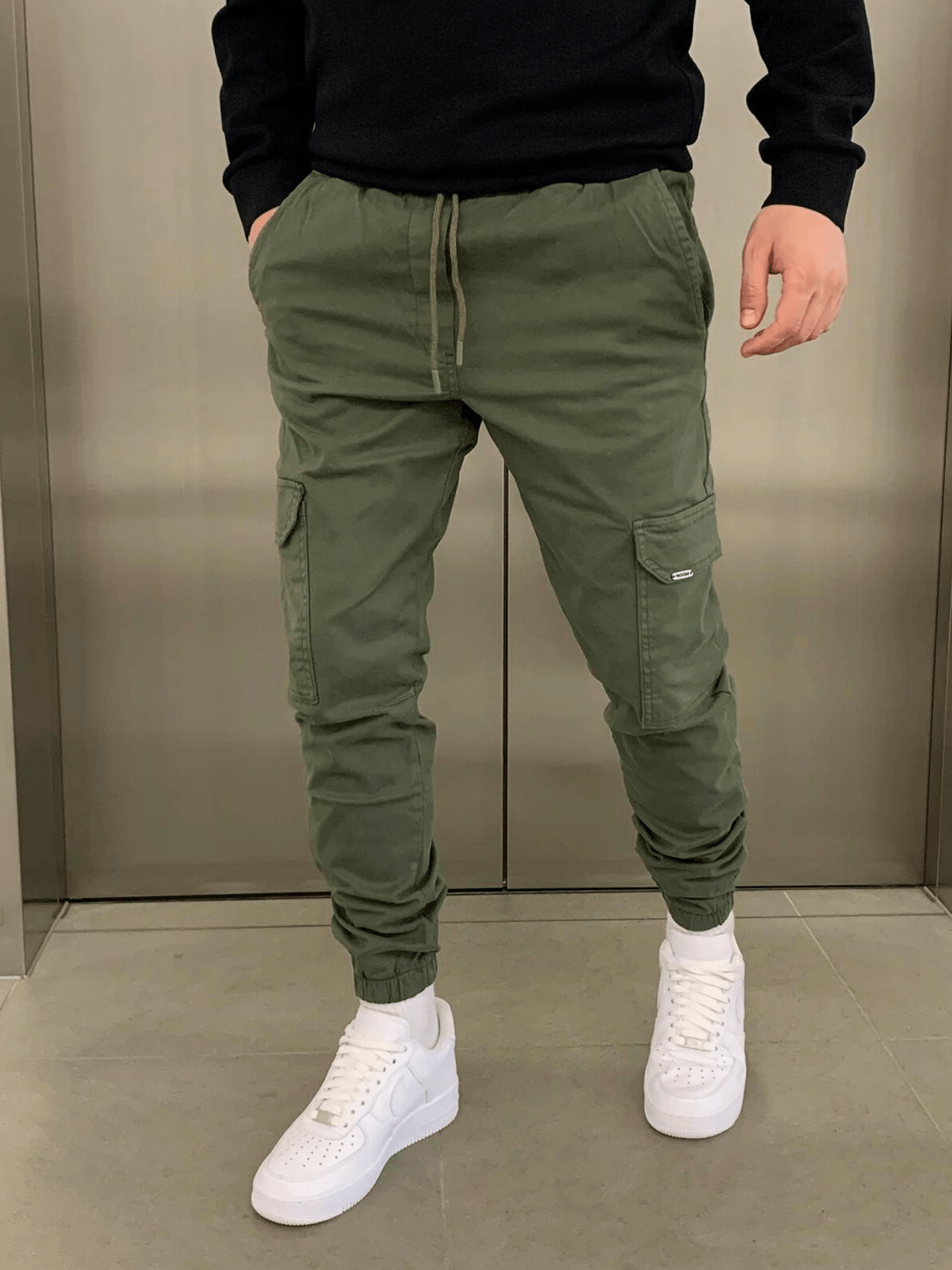 Malcolm | Sleek Tie-Waist Cargo Pants
