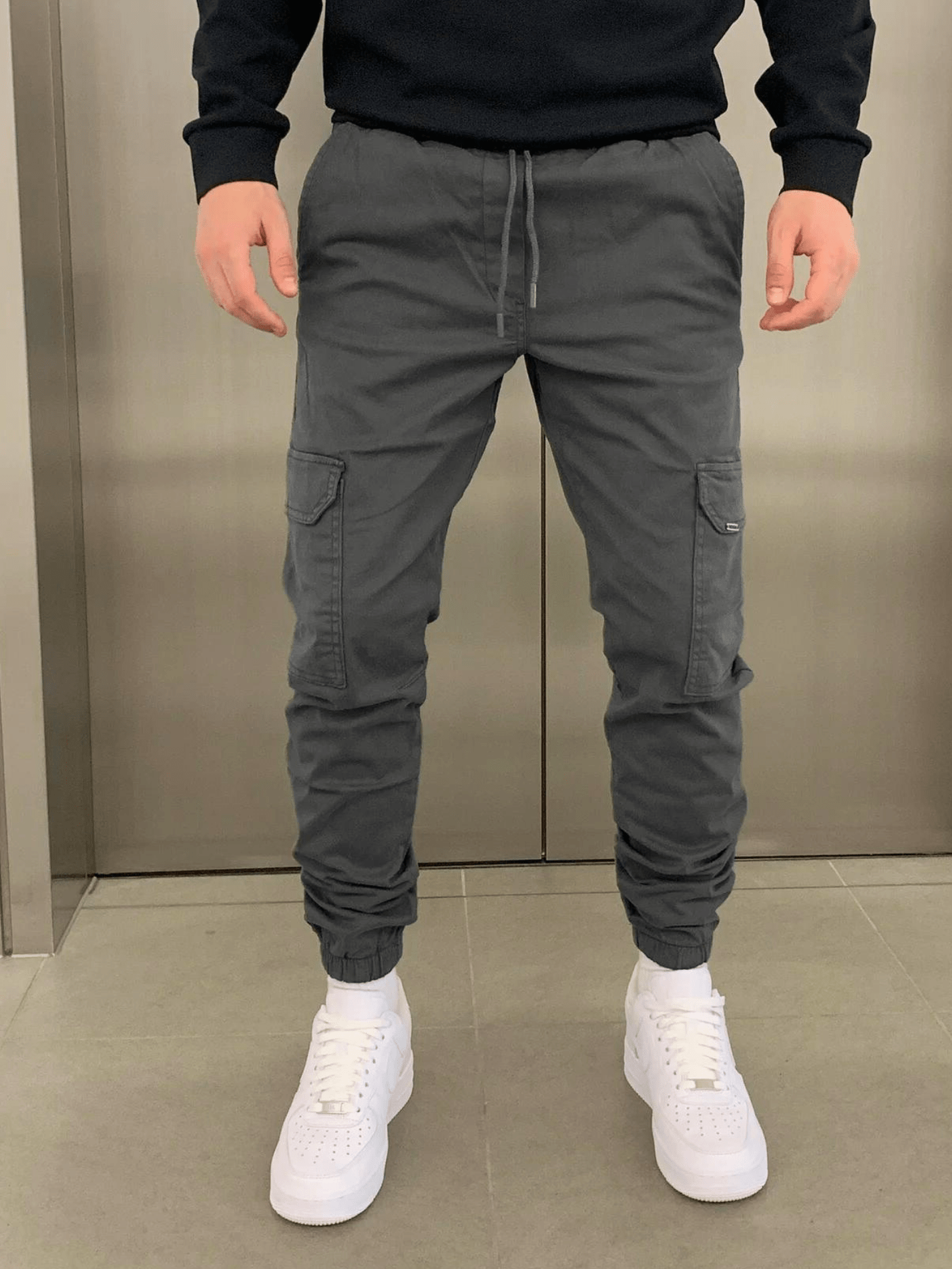 Malcolm | Sleek Tie-Waist Cargo Pants