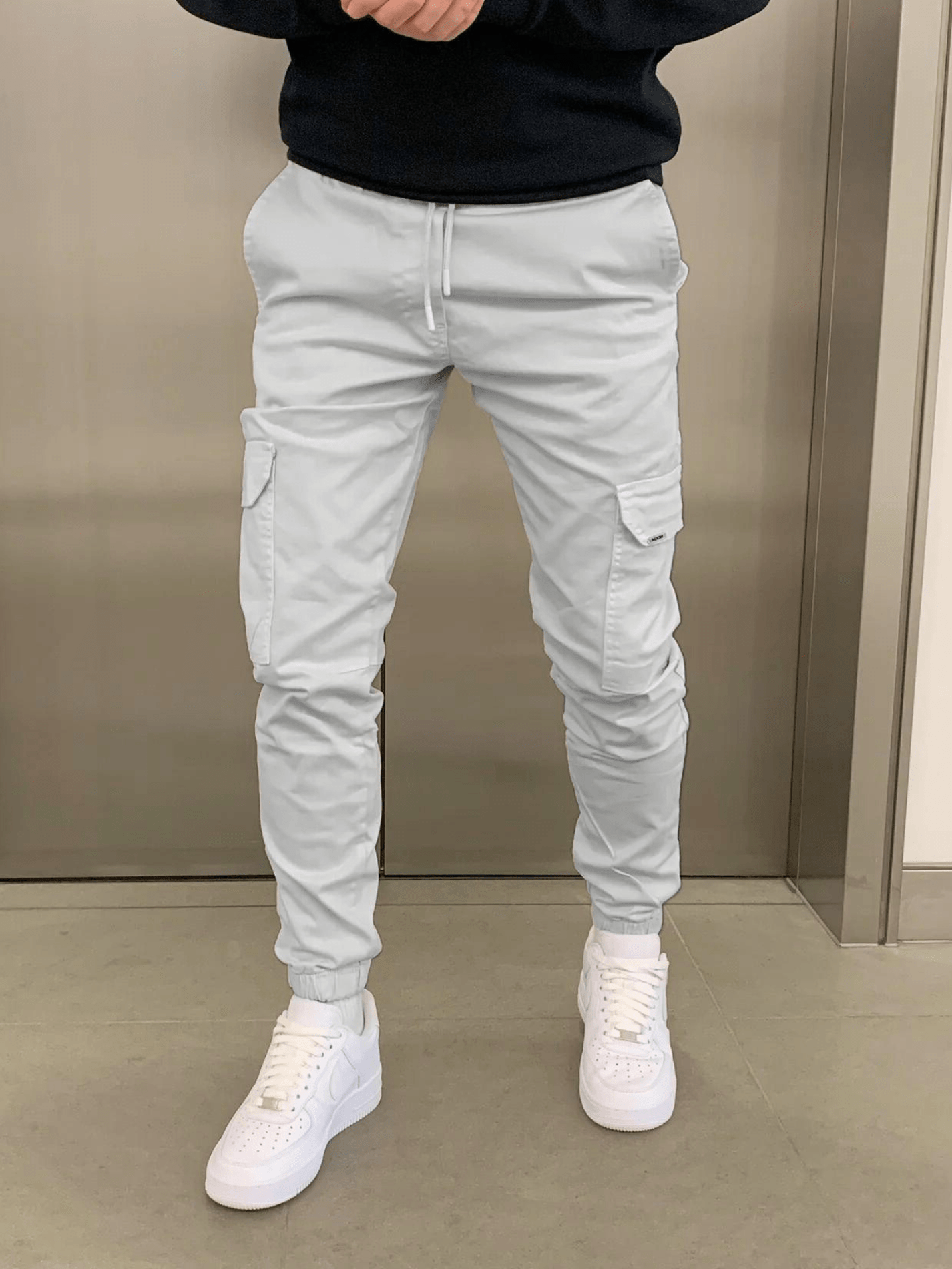 Malcolm | Sleek Tie-Waist Cargo Pants