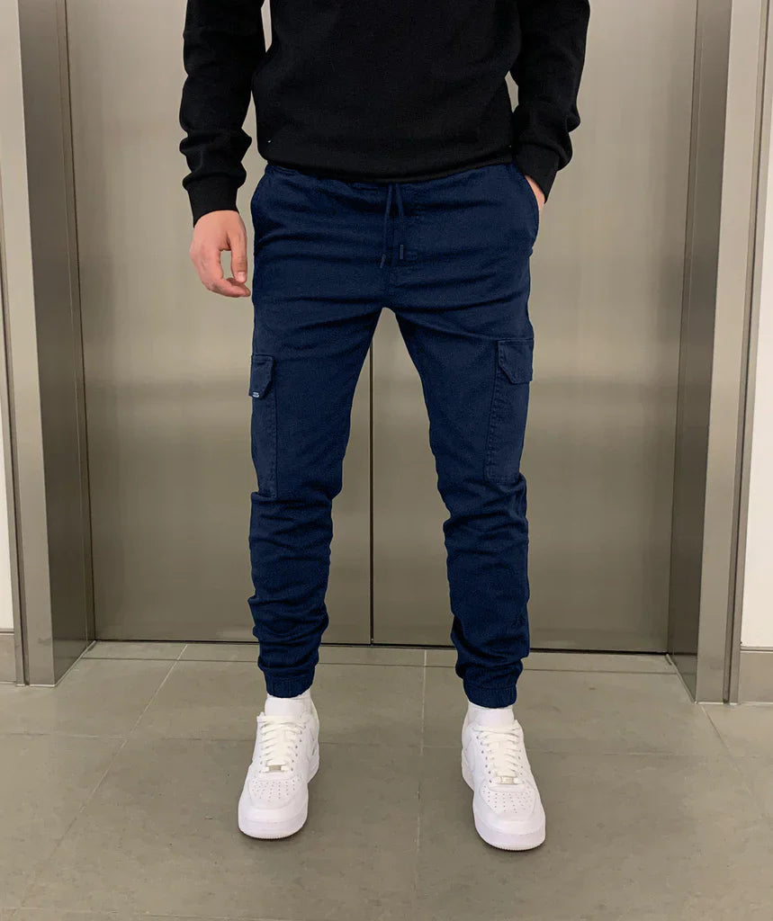 Malcolm | Sleek Tie-Waist Cargo Pants