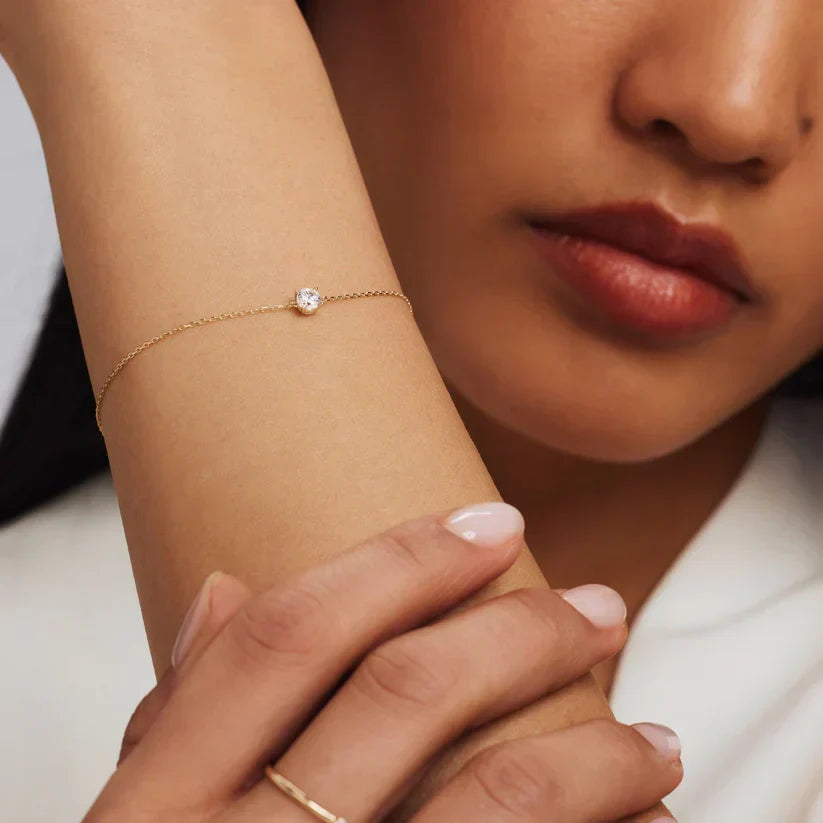 Cléa Stein Bracelet | White Gold