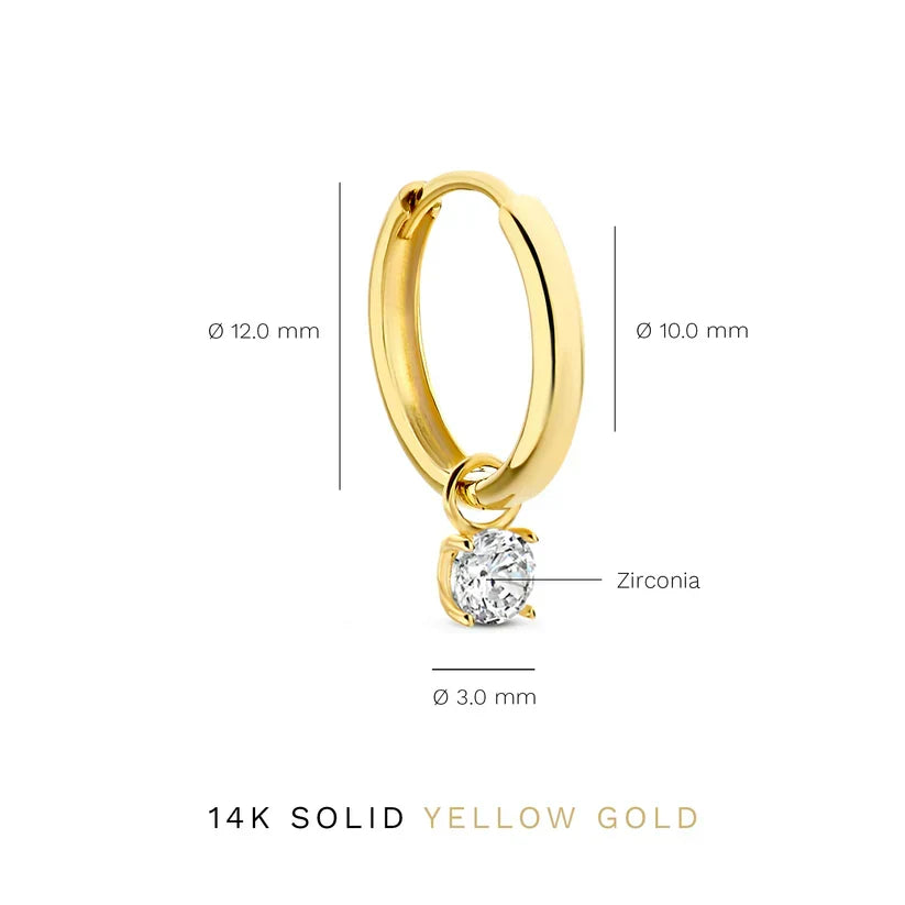 Rosalie | Gold Moonstone Teardrop Earrings
