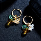 Orange Blossom Bee Earrings