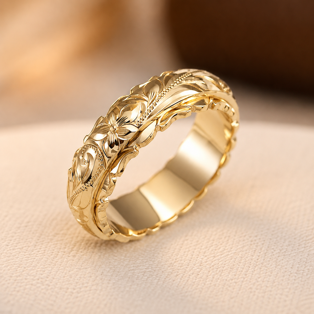 Primrose | Antique Gold Flower Ring