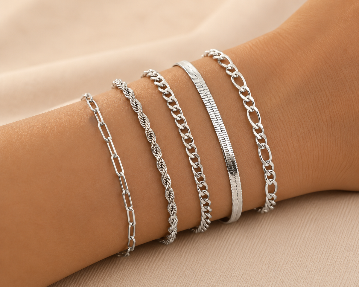 Ellis™ | Ensemble de bracelets dorés