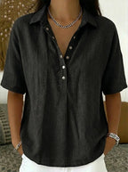 Quinley | Casual Button-Up Collar Shirt