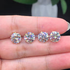 Tara | White Gold Stud Earrings