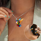 Beautiful Hummingbird Necklace with Earrings Gift