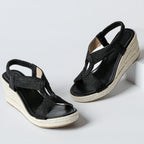 louisa | wedge sandals with artisanal weaving