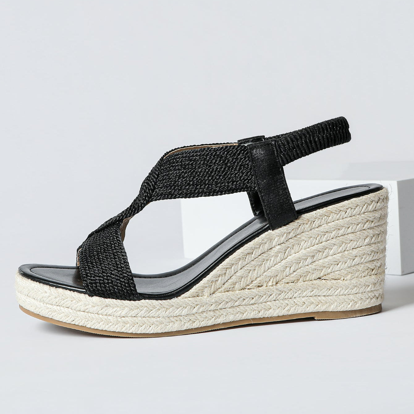 louisa | wedge sandals with artisanal weaving