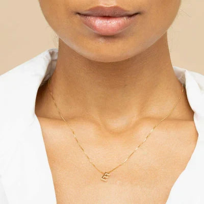 Vivien | Gold Initial Letter Necklace